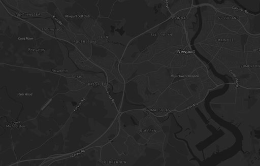 Map of Newport, Wales